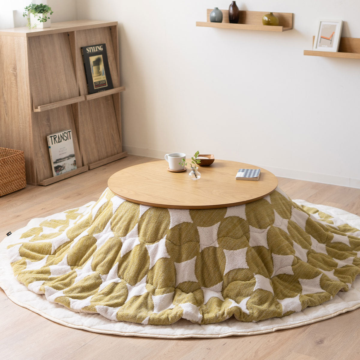 こたつ掛け布団 ジャガードカチオン こたつ布団 あったか 寒さ対策 防寒対策 (北欧柄・無地)