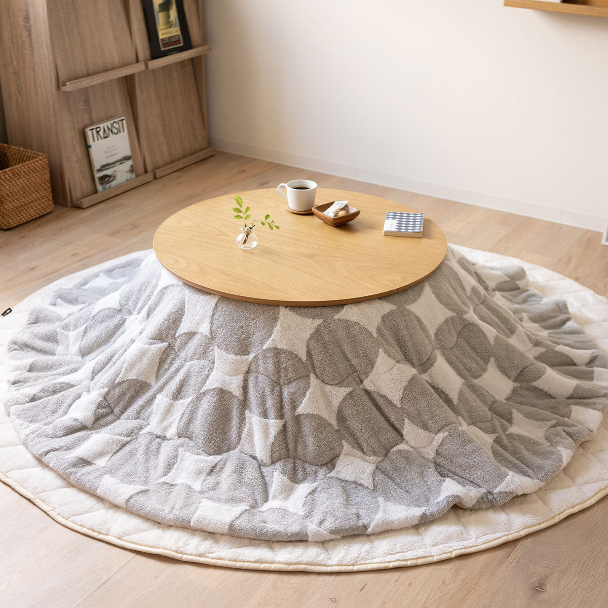 こたつ掛け布団 ジャガードカチオン こたつ布団 あったか 寒さ対策 防寒対策 (北欧柄・無地)