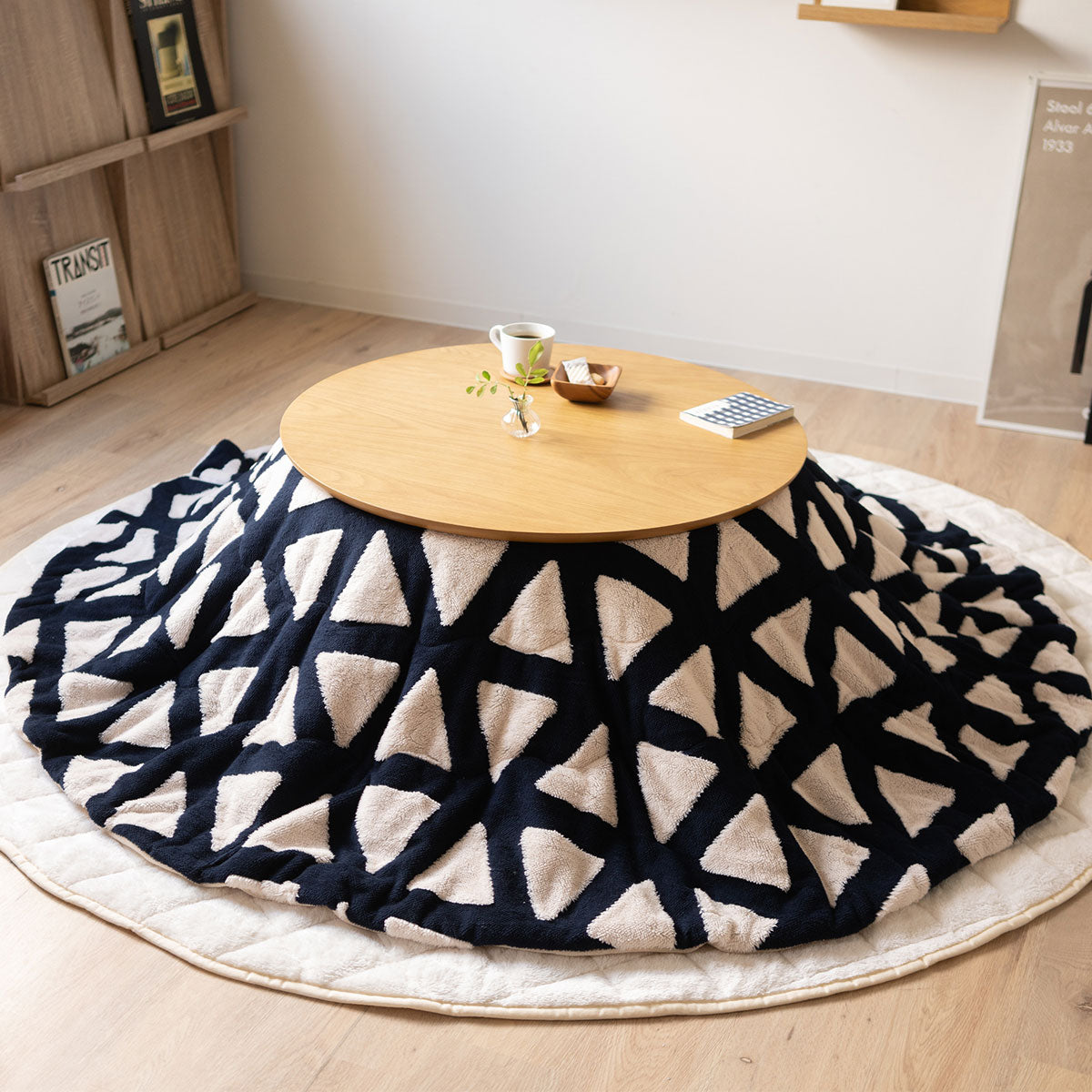 こたつ掛け布団 ジャガードカチオン こたつ布団 あったか 寒さ対策 防寒対策 (北欧柄・無地)