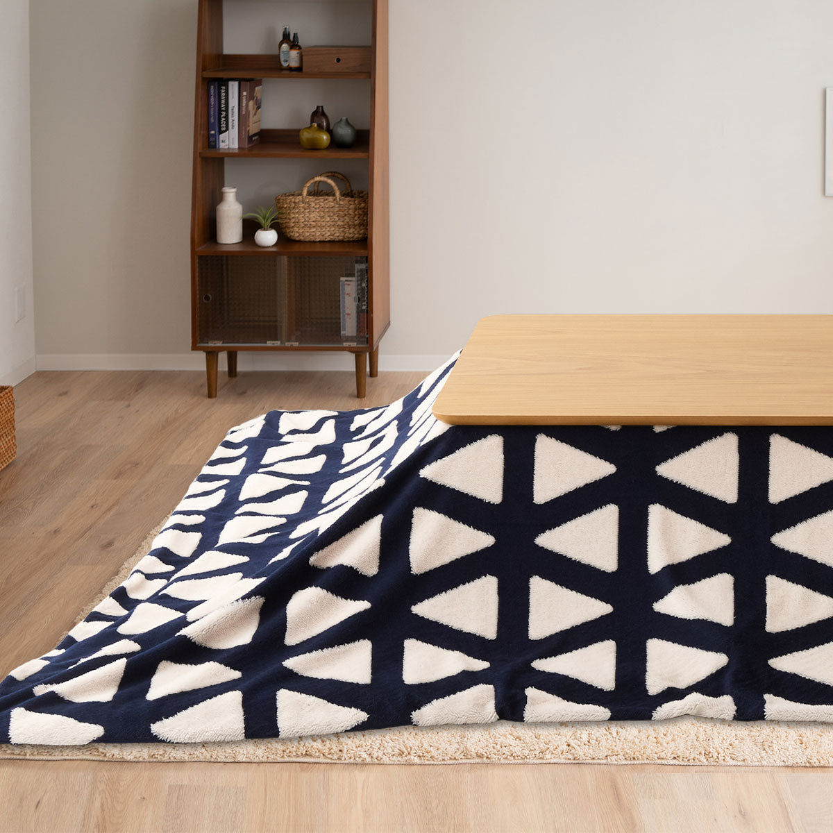 こたつ 上掛けカバー ボアジャガード ジャガードカチオン 布団カバー マルチカバー あったか 寒さ対策 防寒対策 (北欧柄・無地)