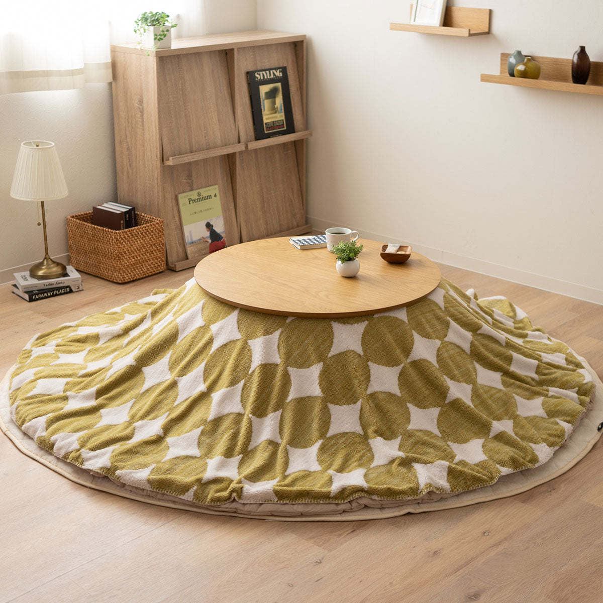 こたつ 上掛けカバー ボアジャガード ジャガードカチオン 布団カバー マルチカバー あったか 寒さ対策 防寒対策 (北欧柄・無地)