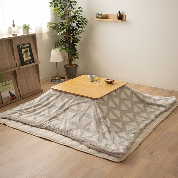 こたつ 上掛けカバー ボアジャガード ジャガードカチオン 布団カバー マルチカバー あったか 寒さ対策 防寒対策 (北欧柄・無地)