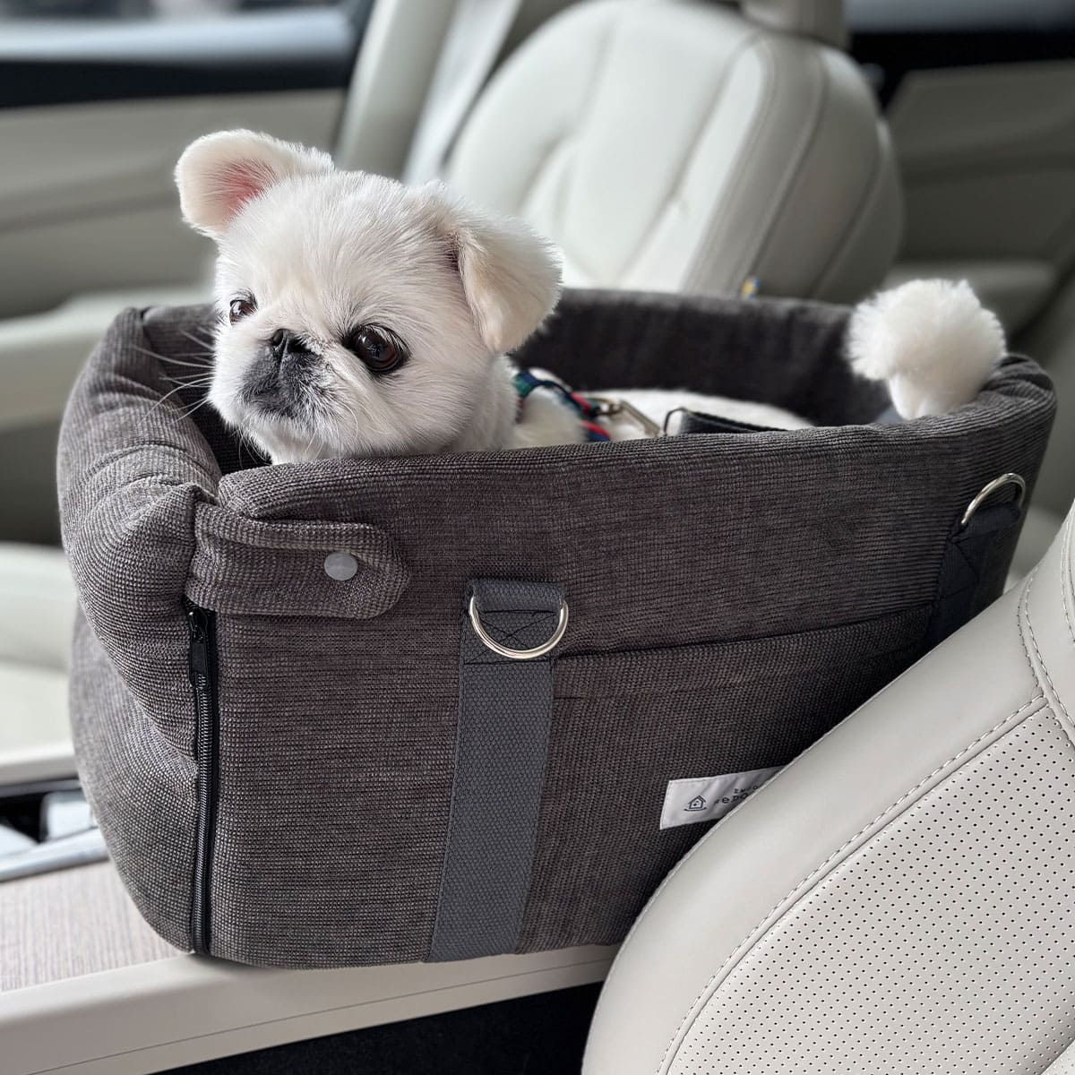 運転席と助手席の間用 ドライブベッド 超小型犬 小型犬 クッション付き 飛び出し防止 ドライブボックス 車用ペットシート キャリーバッグ ペットキャリー 犬用 車載 移動 おでかけ