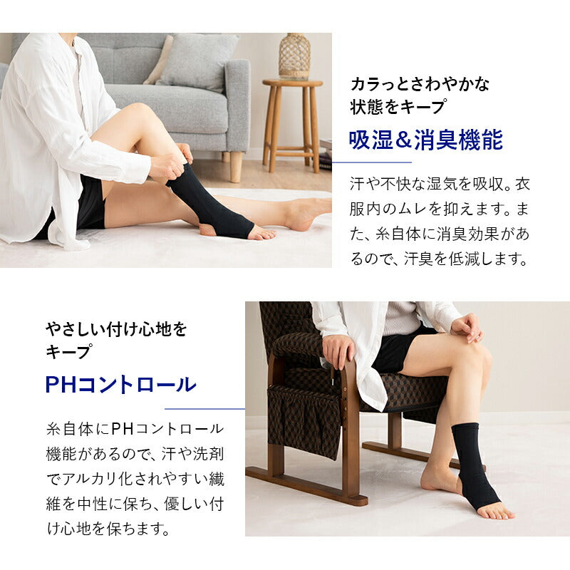 ドライベクター サポーター Mサイズ / Lサイズ 足首用 2枚組 日本製 3次元フィット 吸湿消臭