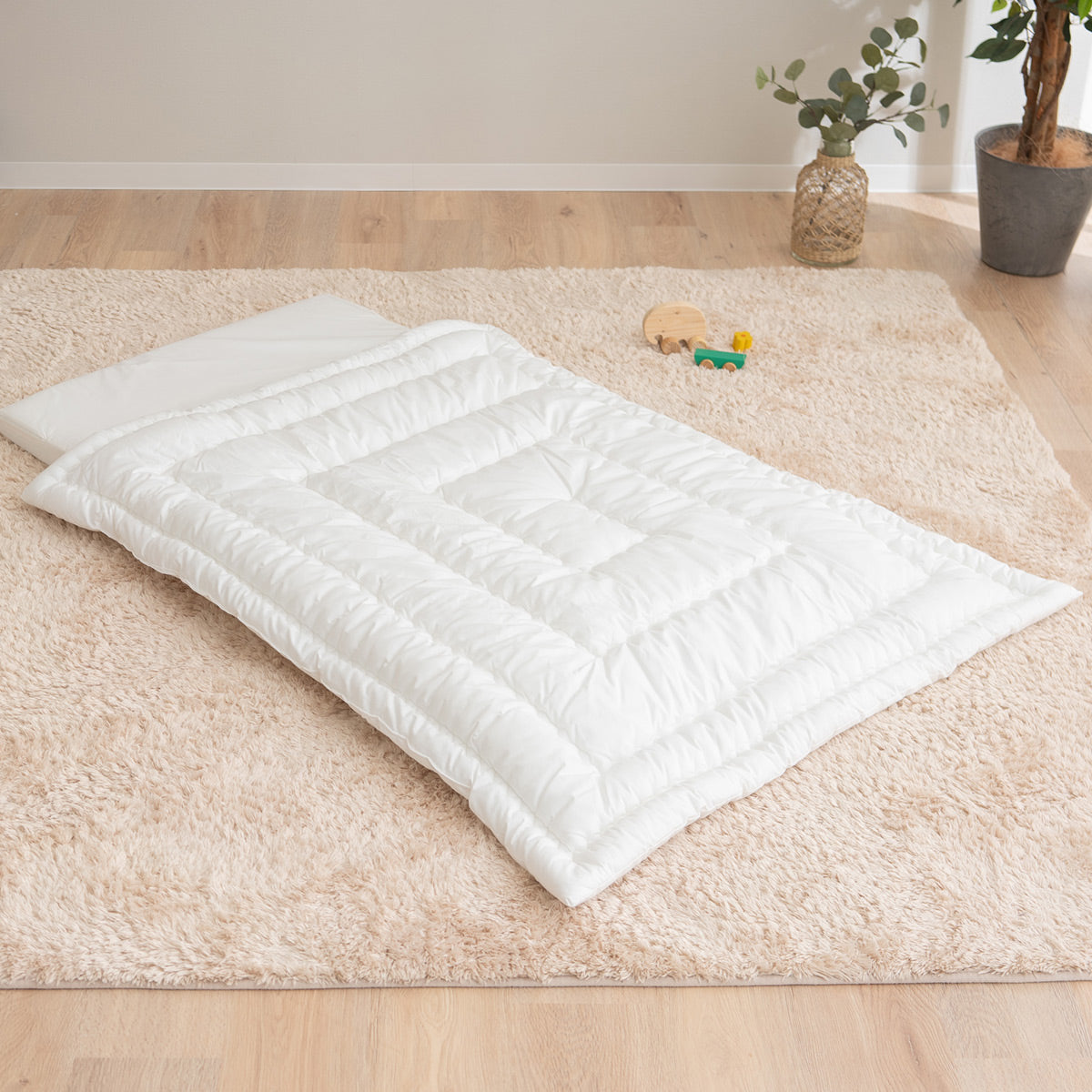 掛けふとん ベビーサイズ 95×120cm 【日本製 洗える】うずまきキルト 薄手