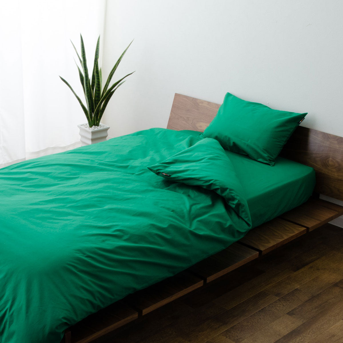 布団カバー 3点セット セミダブルサイズ ベッド用 日本製 綿100% 抗菌・防臭・防ダニ (掛け布団カバー・ボックスシーツ・ピロケース)