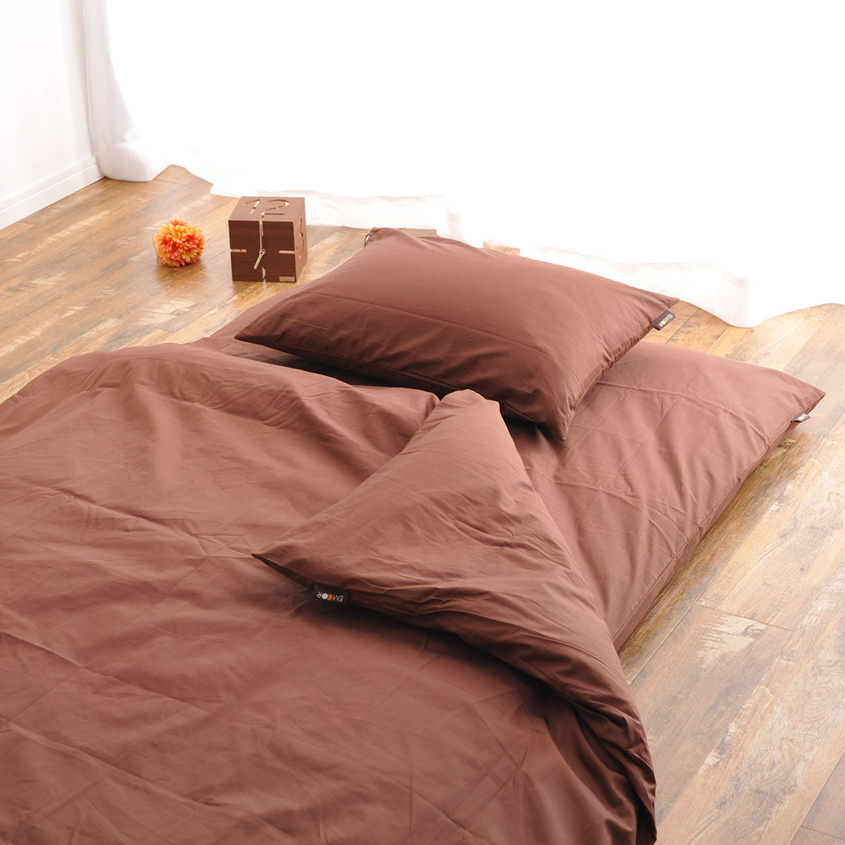 布団カバー 4点セット ダブルサイズ 和布団用 日本製 綿100% 抗菌・防臭・防ダニ (掛け布団カバー・敷き布団カバー・ピロケース×2)