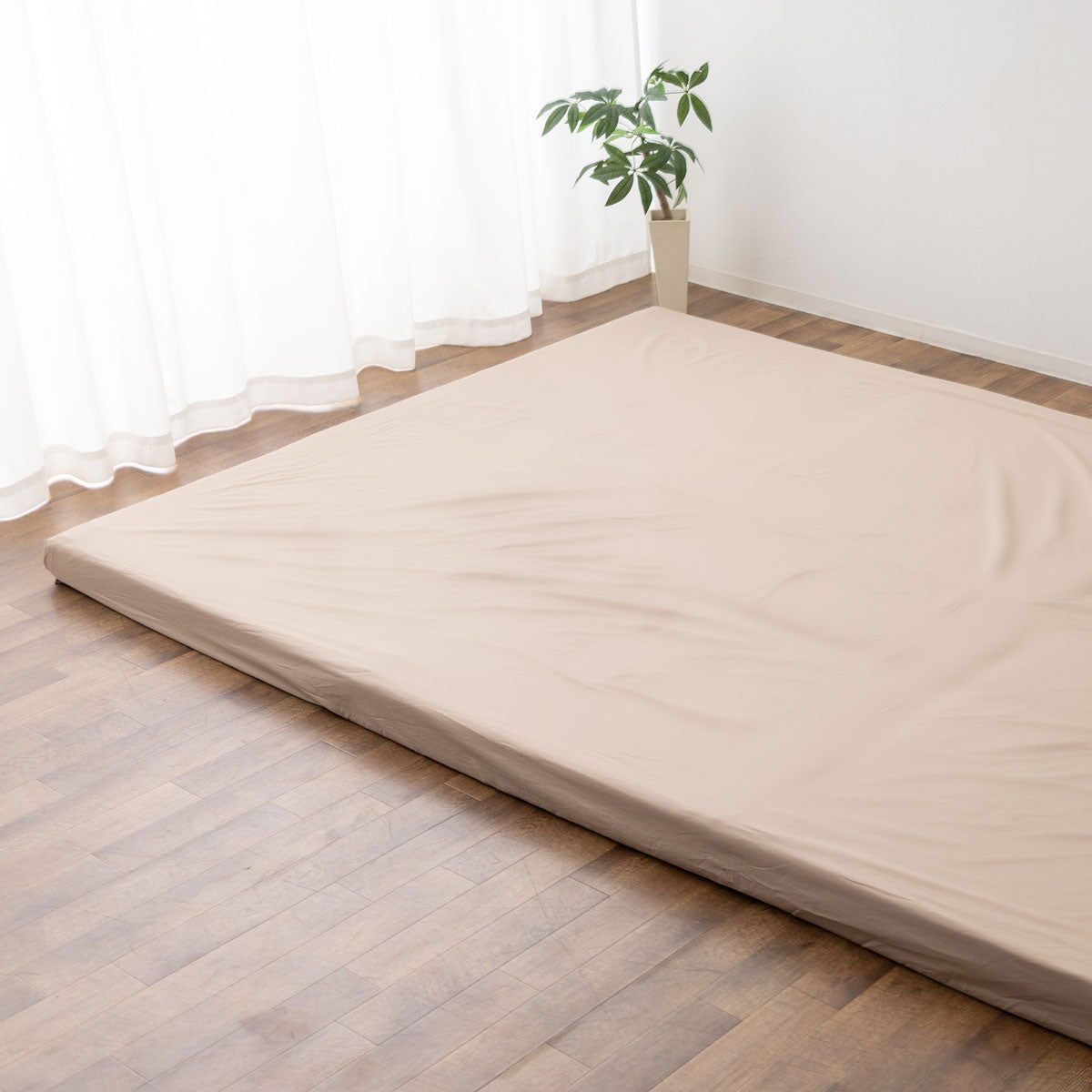 ファミリーマットレス専用 フィットシーツ カバー ワイドキング 幅240cm 日本製 綿100% 抗菌・防臭・防ダニ