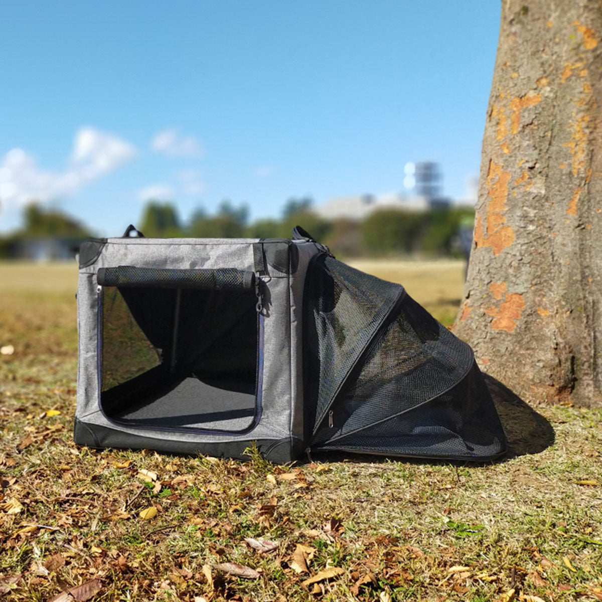 犬用 ペットキャリー 折りたたみ ケージ 防災 アウトドア 車 ソフトクレート 犬 折り畳み サークル 頑丈 キャリーバッグ テントみたいなおうち
