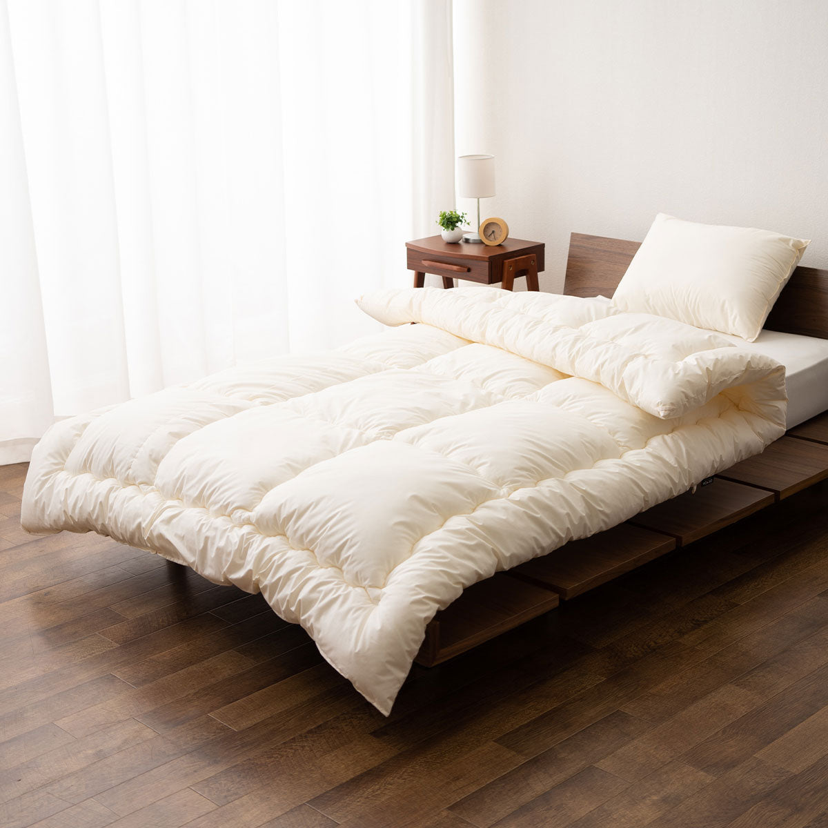 肌掛け布団 ダブルサイズ 日本製 わた入り