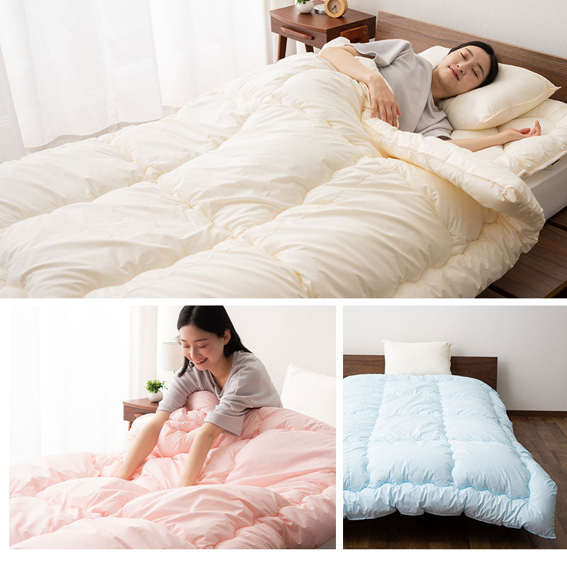 掛け布団 ダブルサイズ 日本製 わた入り