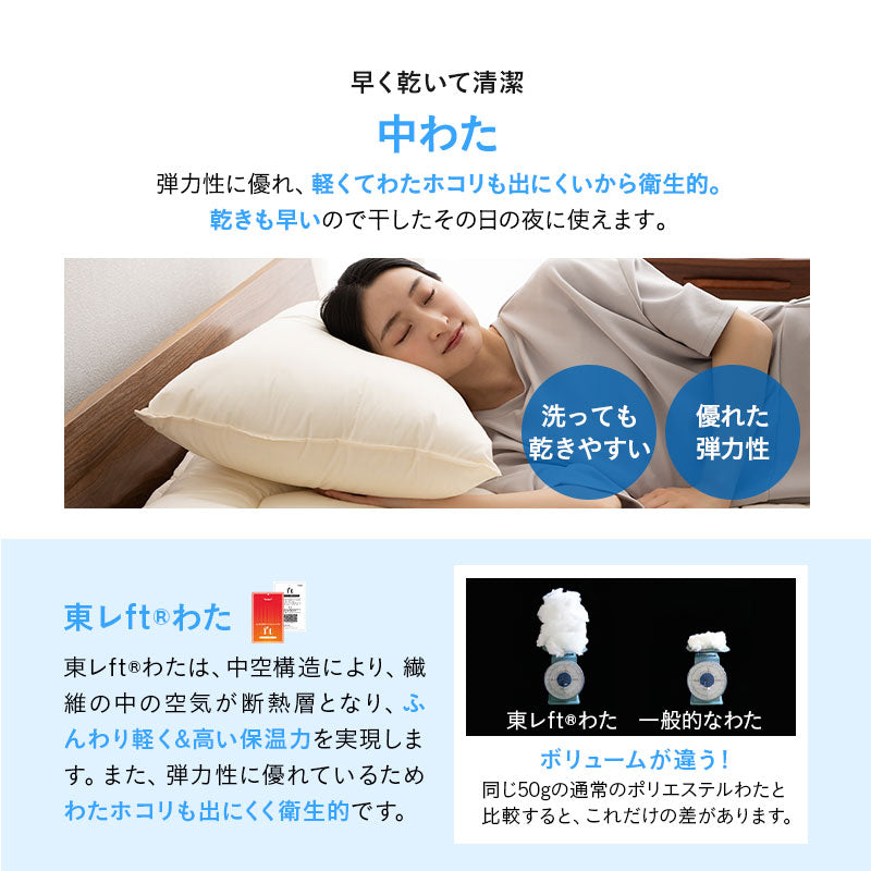 枕 日本製 まくら マクラ ピロー わた入り