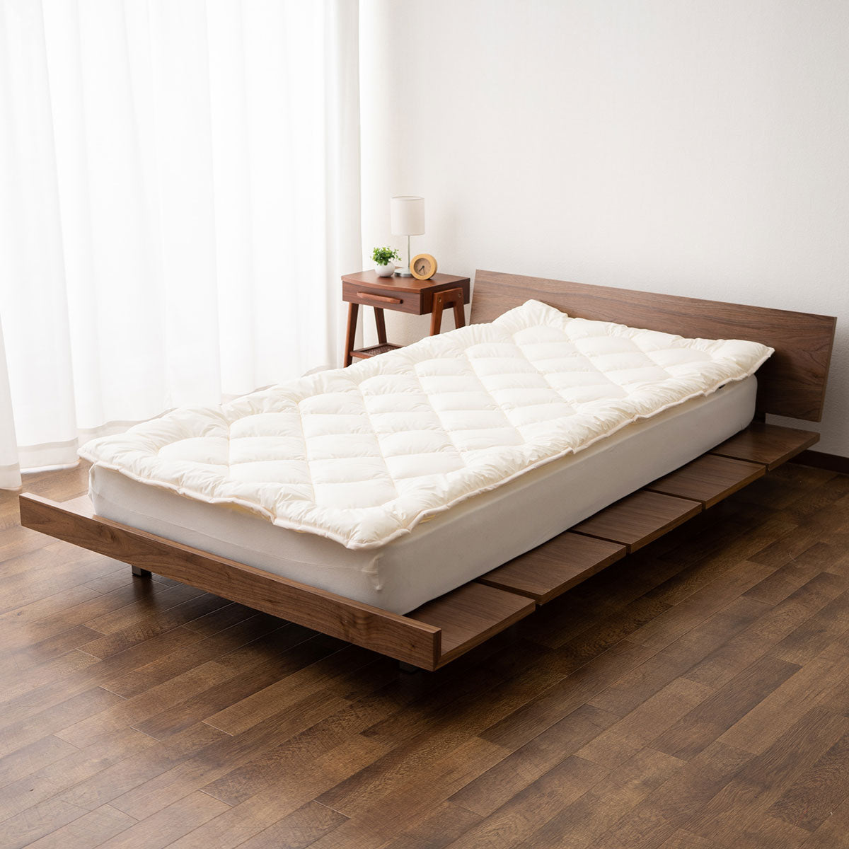 ベッドパッド 敷きパッド ダブルサイズ 日本製 極厚