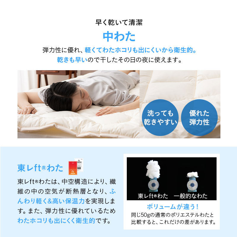 ベッドパッド 敷きパッド ダブルサイズ 日本製 極厚