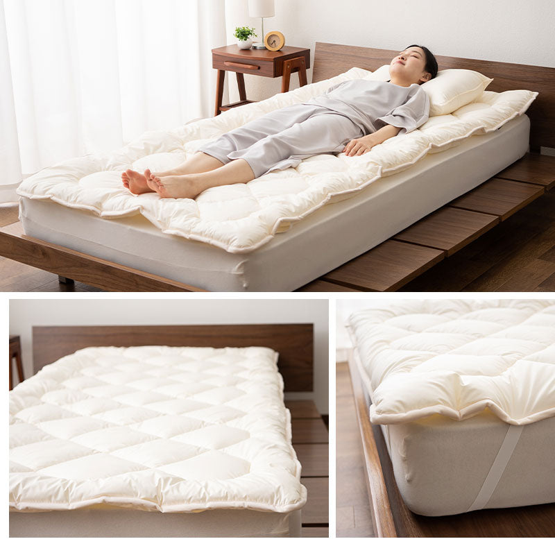 ベッドパッド 敷きパッド シングルサイズ 日本製 極厚