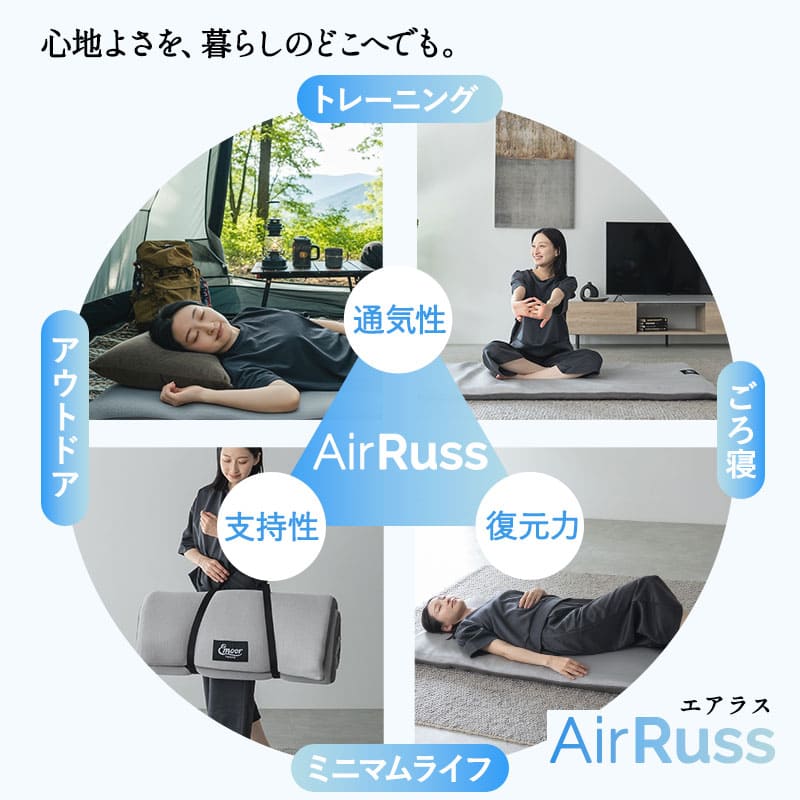 ロールマットレス ポータブルマットレス オーバーレイ 幅65cm 幅80cm 丸洗い可能 ロール式 リバーシブル 中材のヘタりはドライヤーの温風で復元可能