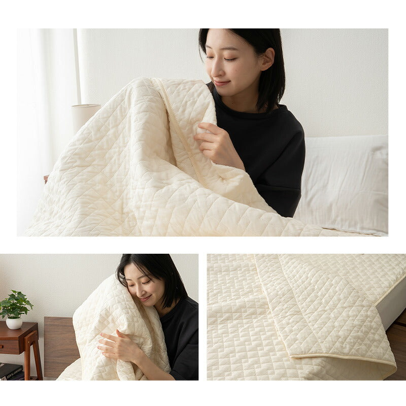 脱脂綿を使用した ガーゼケット シングルサイズ 日本製 綿100% 無添加 無着色 低刺激 天然 コットン 蒸れにくい