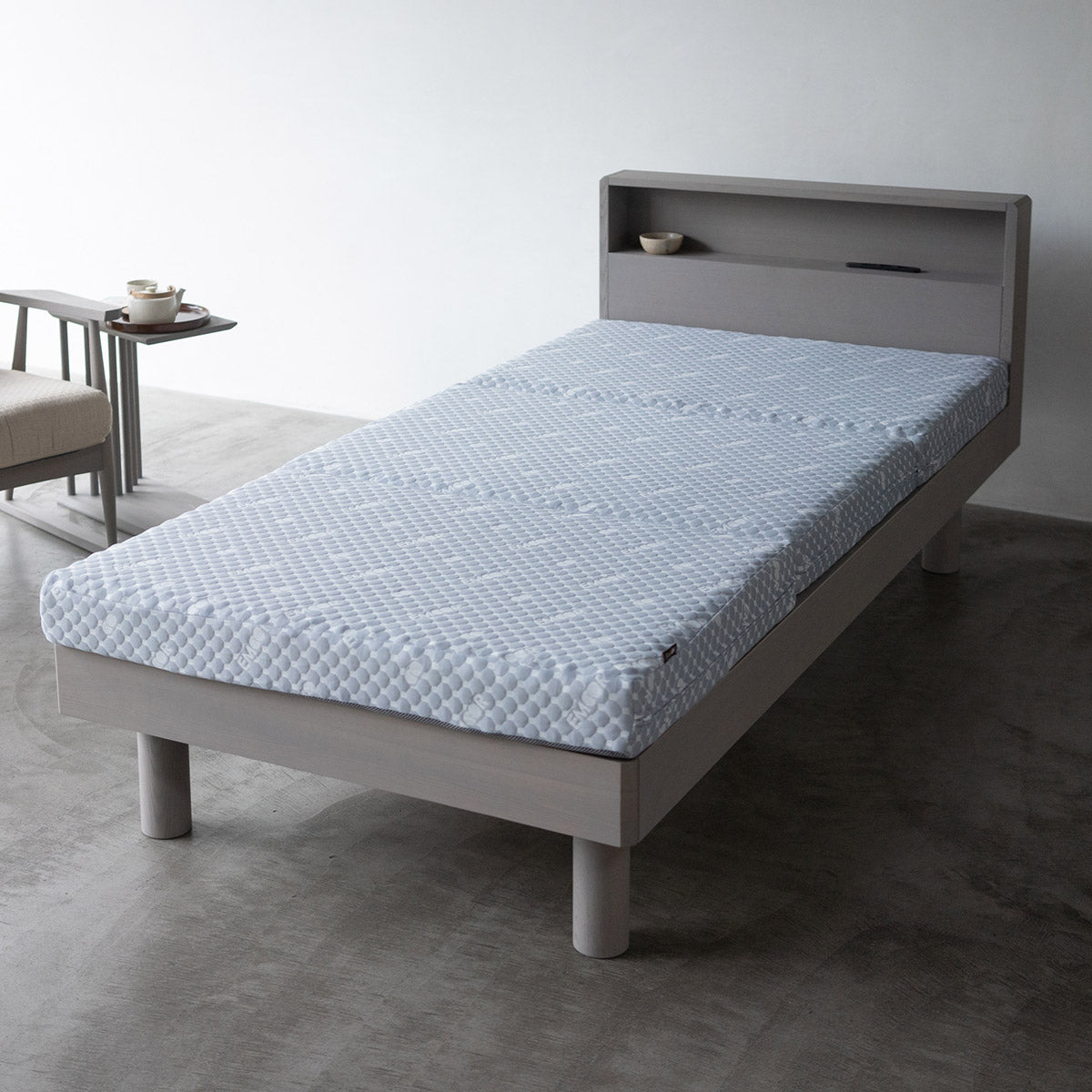 居間になる畳ベッド 選べるマットレス 2点セット( #101 ジャストフレーム キャビネットタイプ ) ダブル