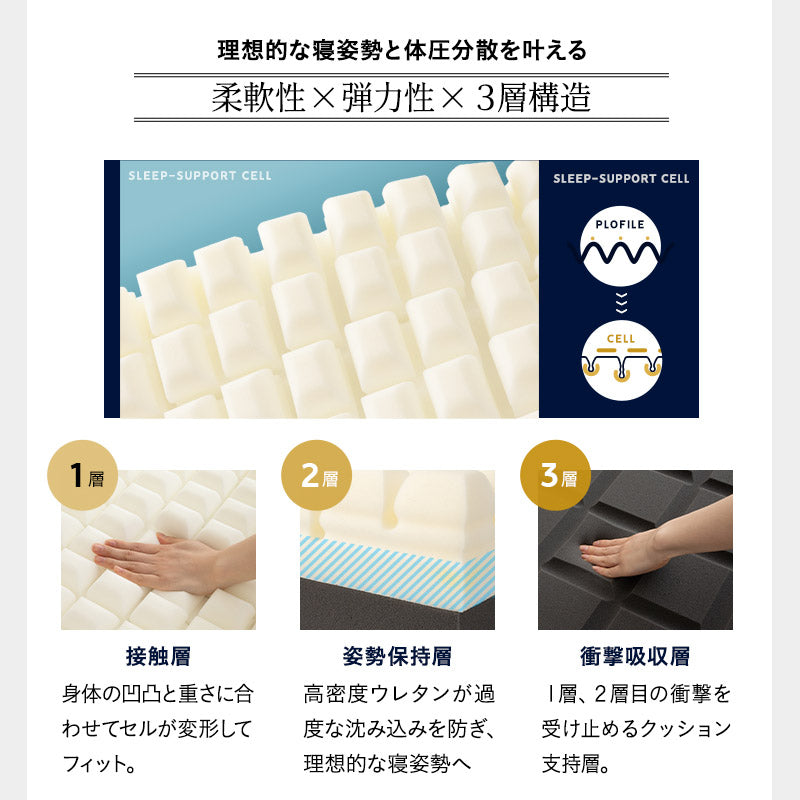 居間になる畳ベッド 選べるマットレス 2点セット ( #101 ジャストフレーム フラットタイプ ) ダブル