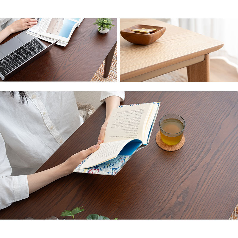 こたつテーブル ハイタイプ 省スペースデザイン 長方形 幅90cm 天然木 こたつ コタツ 炬燵 やぐら デスク 机 オールシーズン