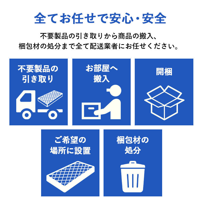 【引き取り&開梱設置サービス】マットレスSD/D専用