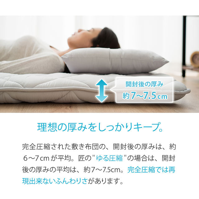 ◆要確認◆敷き布団 シングルサイズ 日本製 抗菌 防臭 防ダニ 綿100% テイジン 寝具