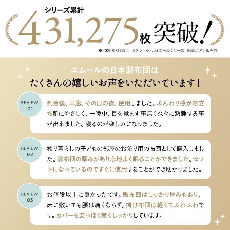 日本製 布団6点セット シングル (掛け布団・敷き布団・枕・掛け布団カバー・敷き布団カバー・枕カバー) 抗菌 防臭 防ダニ 組布団 布団セット 寝具セット 掛け敷き枕 ウレタン入り カバー付き ダニ防止 エムールの日本製布団