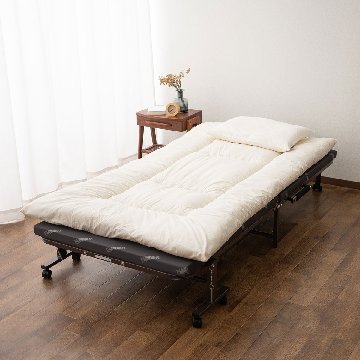 省スペース敷き布団 日本製 コンパクト 抗菌 防臭 防ダニ 折りたたみベッド シングル