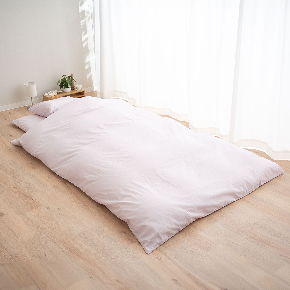 布団カバー 3点セット シングルサイズ 和布団用 日本製 綿100% 無地 (掛け布団カバー・敷き布団カバー・ピロケース)
