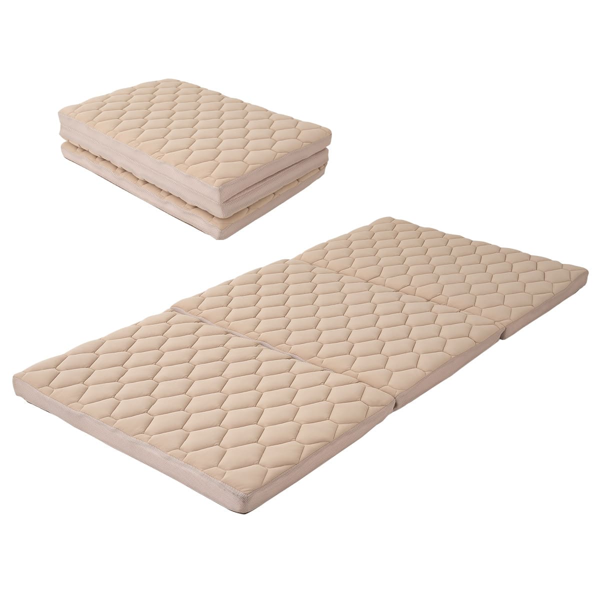 3D構造体 三つ折りマットレス 3DMAT-DX 折りたたみ 高反発 丸洗い可 通気性抜群 寝返りサポート