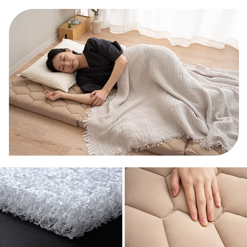 3D構造体 三つ折りマットレス 3DMAT-DX 折りたたみ 高反発 丸洗い可 通気性抜群 寝返りサポート