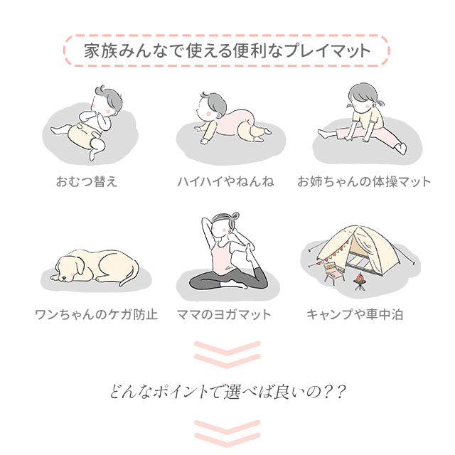 折りたたみ プレイマット 140×140 正方形 ベビーマット クッションマット ラグ 折りたたみ 大判 厚手 防音 防水