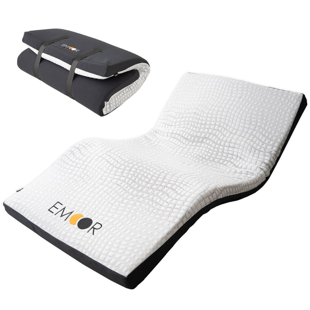 エルゴノマットレス 丸巻きマットレス 固定バンド付き 人間工学設計 低反発 高弾性 ウレタン やわらか 電動ベッド対応 腰痛 青山ショールーム体験可