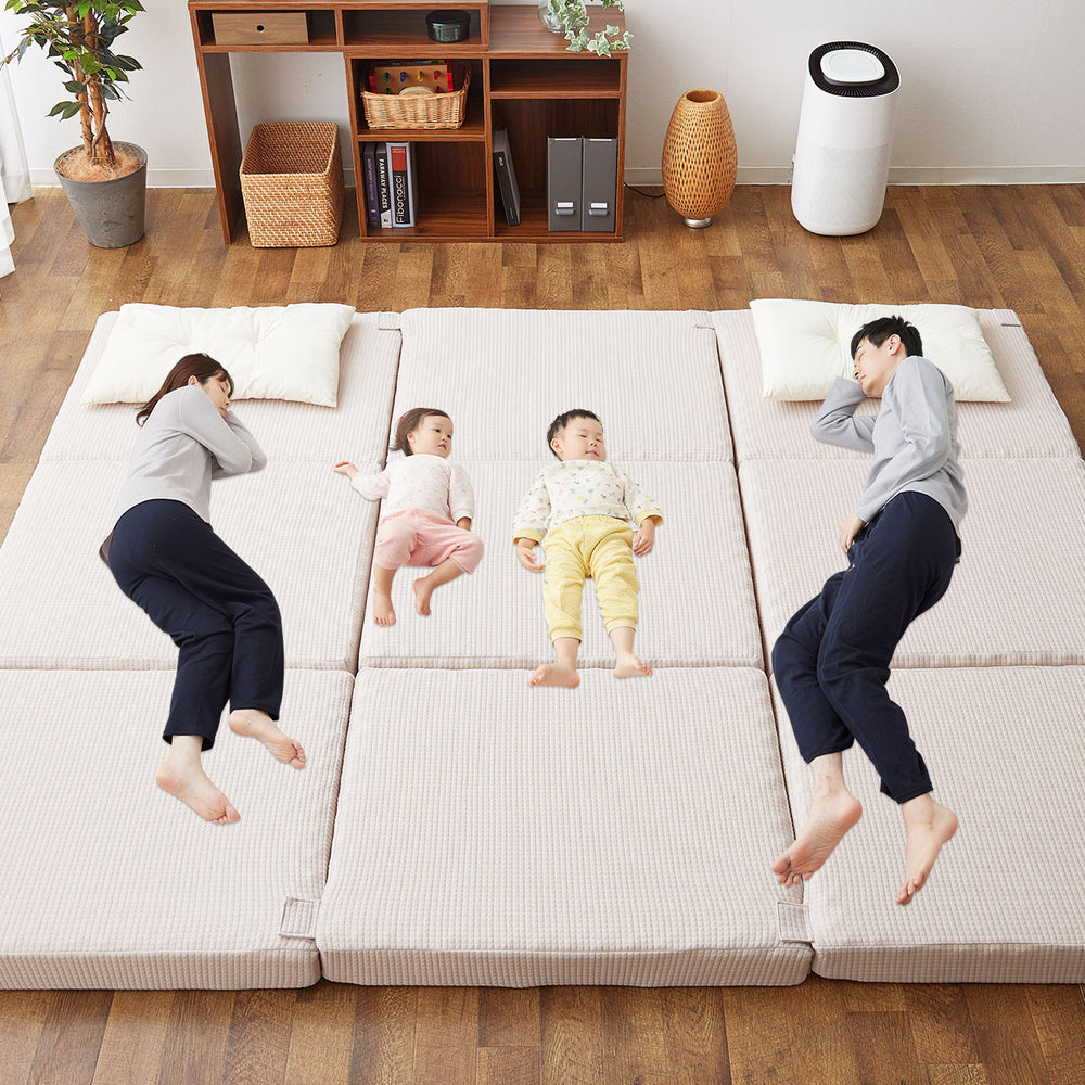 ファミリーマットレス 連結可能 選べる5サイズ 三つ折り 折りたたみ 高反発ウレタン 家族 子供 ワイド 大きいサイズ ファミリーサイズ