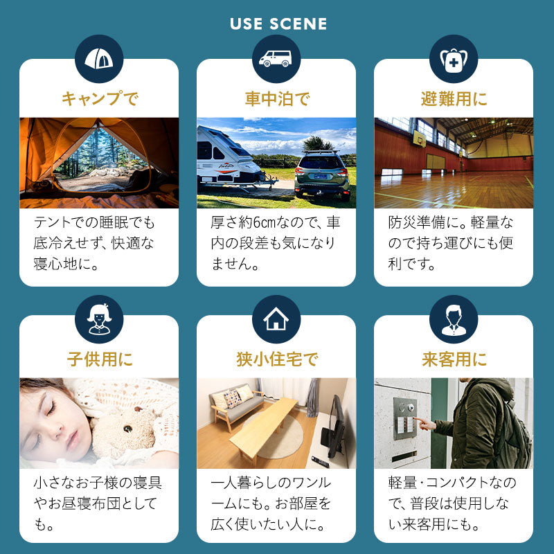 布団マットレス2 コンパクトサイズ 幅65cm 折りたたみ 敷き布団 マットレス コンパクト キッズ ごろ寝 マットレス