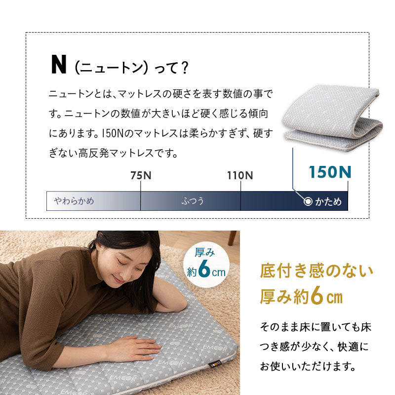 布団マットレス2 コンパクトサイズ 幅65cm 折りたたみ 敷き布団 マットレス コンパクト キッズ ごろ寝 マットレス