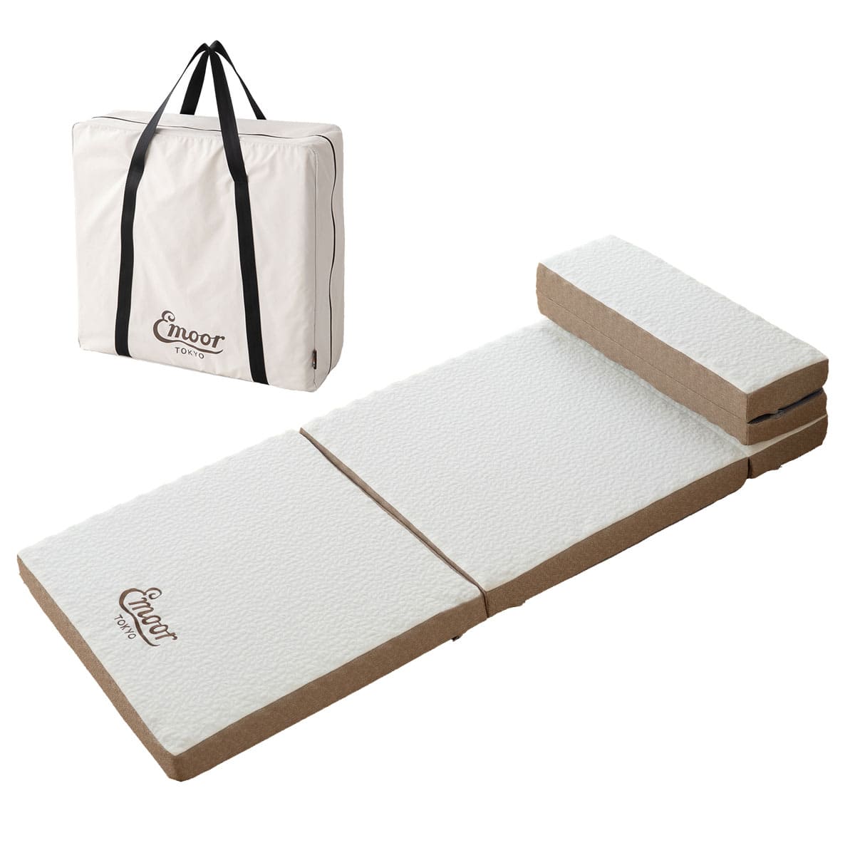 5つ折り ごろ寝マット マットレス 幅65cm コンパクトサイズ 専用バッグ付き 折りたたみ 高反発ウレタン 昼寝 アウトドア 車中泊 狭小住宅 子供用 避難用 来客用