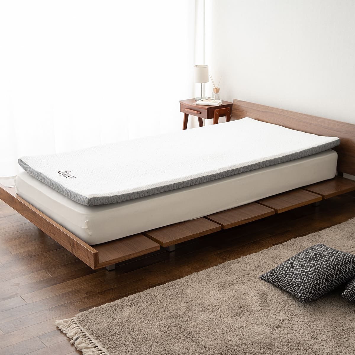 プレミアムマットレス  ポータブルタイプ 専用バッグ付き オーバーレイ 高反発ウレタン 携帯用 遠征 出張 旅行 アウトドア 車中泊 ショールーム体験可