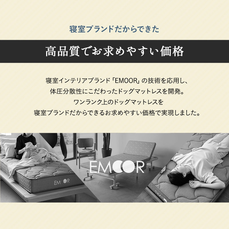 愛犬専用 体圧分散 プレミアム ドッグ マットレス 枕が 動かせる 低床 ロー ペットベッド カドラー 洗える まくら あご乗せ