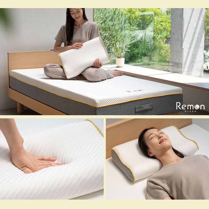 4層構造ピロー 好みの高さと触感にカスタマイズ可能 低ホルムアルデヒド 低反発ウレタン