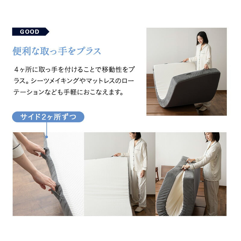 ロイヤルマットレス シングルサイズ ダブルサイズ クイーンサイズ 高弾性 ノンコイルマットレス 極厚 15cm 高反発 ウレタン 2層構造 寝返りサポート ホテルマットレス
