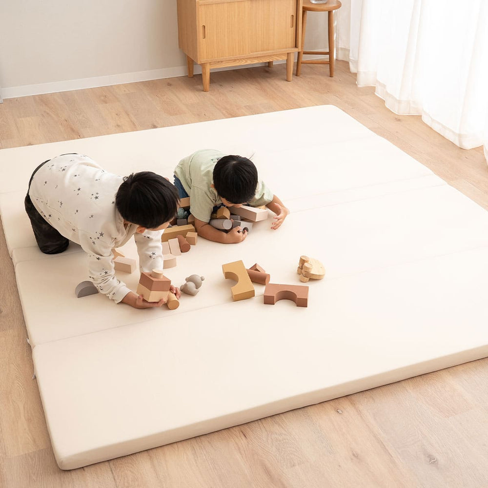 シームレス プレイマット 折りたたみ 幅140cm 幅180cm 幅200cm 大判 ベビーマット サークルマット クッションマット お昼寝 マット ラグ 撥水カバー 騒音緩和 へたりにくい
