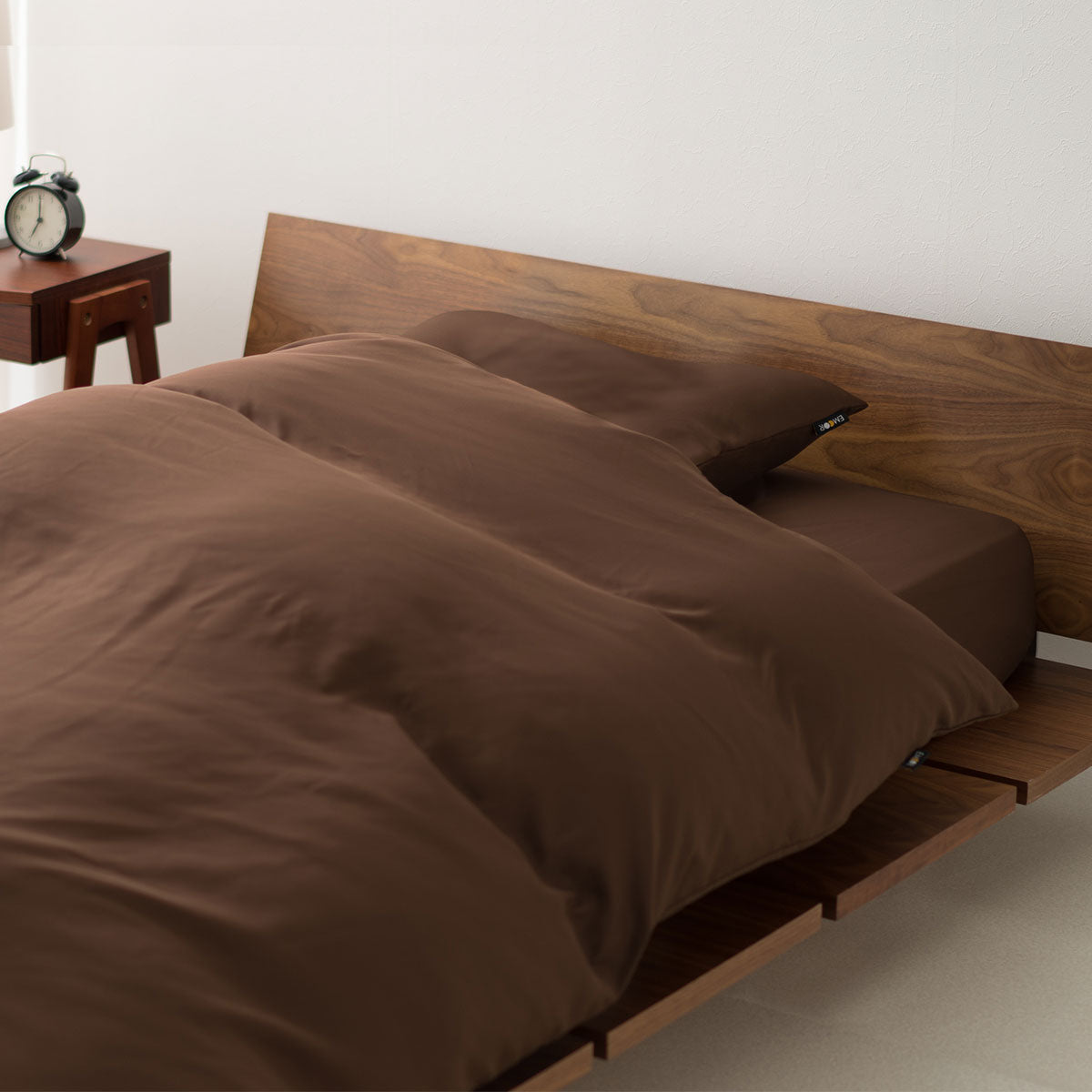 ベッド用 布団6点セット セミダブル (掛け布団・ベッドパッド・枕・掛け布団カバー・ボックスシーツ・枕カバー) 日本製 掛け敷き枕 カバー付き