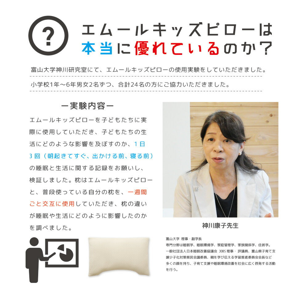エムールキッズピロー 35×50cm 2wayお出かけリュック付