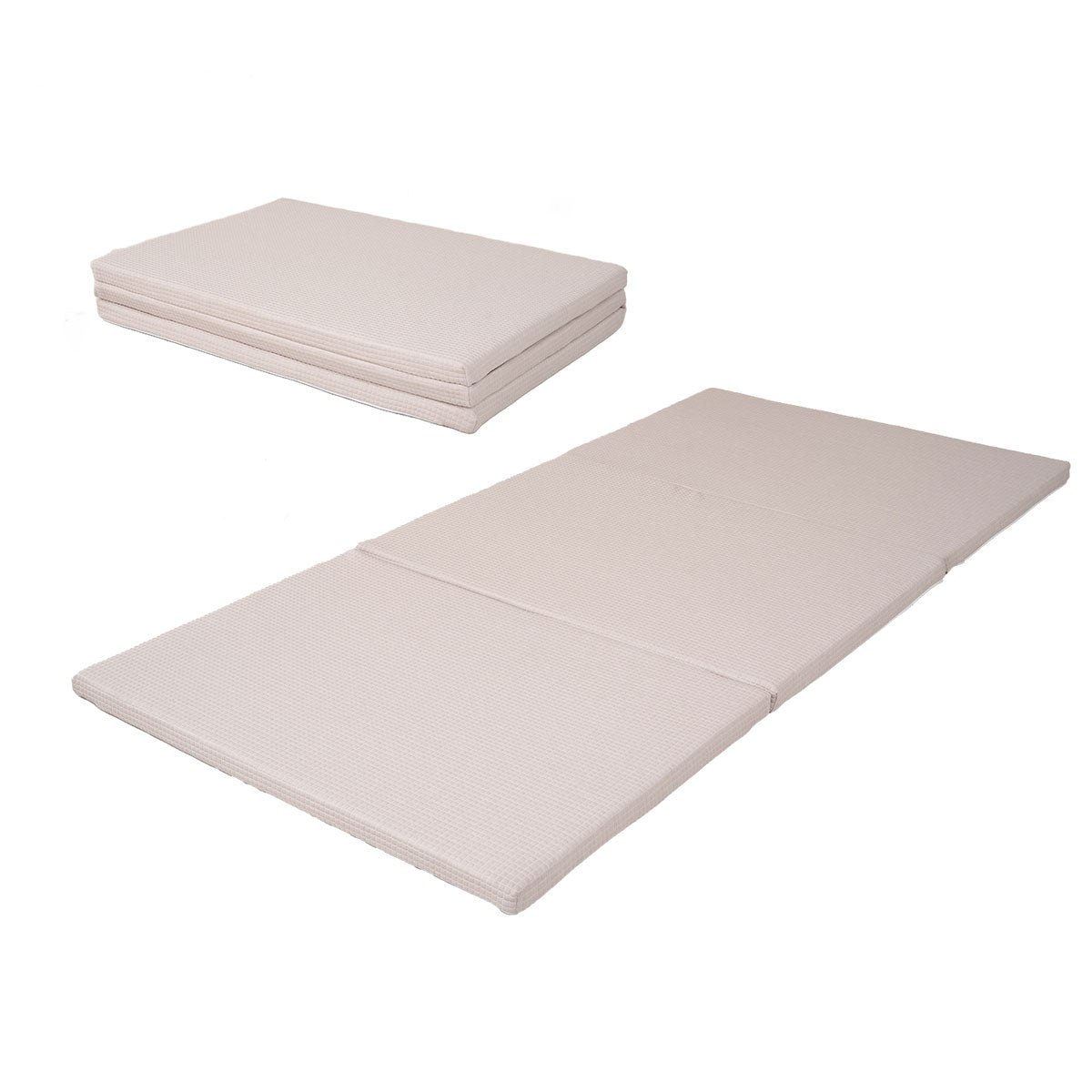 3D構造体 三つ折りマットレス 3DMAT 丸洗い可 通気性抜群 折りたたみ アンダーマットレス オーバーレイ トッパー 高反発 寝返りサポート