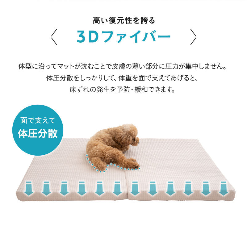 【ワンコnowa掲載】 介護用マット XLサイズ 中型犬 大型犬 シニア 丸洗いOK 折りたたみ 床ずれ防止マット 介護用ベッド 老犬 高齢犬 犬用 ペット用 マットレス 寝たきり 介護用品 ペット用品