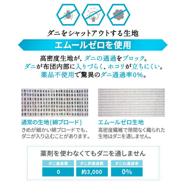 肌掛け布団 ダブルサイズ 国産 抗菌・防臭・防ダニ