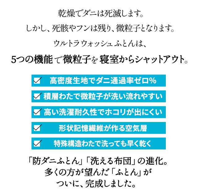 掛け布団 クイーンサイズ 国産 抗菌・防臭・防ダニ