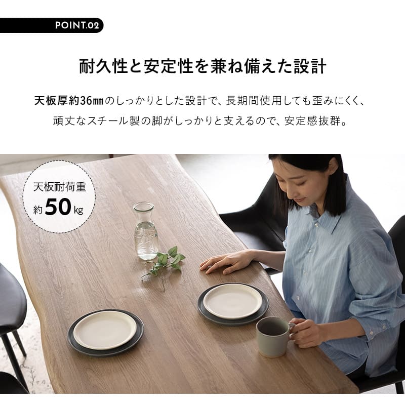 ダイニング5点セット ダイニングセット 幅160cm 長方形 4人掛け 一枚板風テーブル レザー調チェア 食卓用 木目調 合成皮革 リビング ダイニング