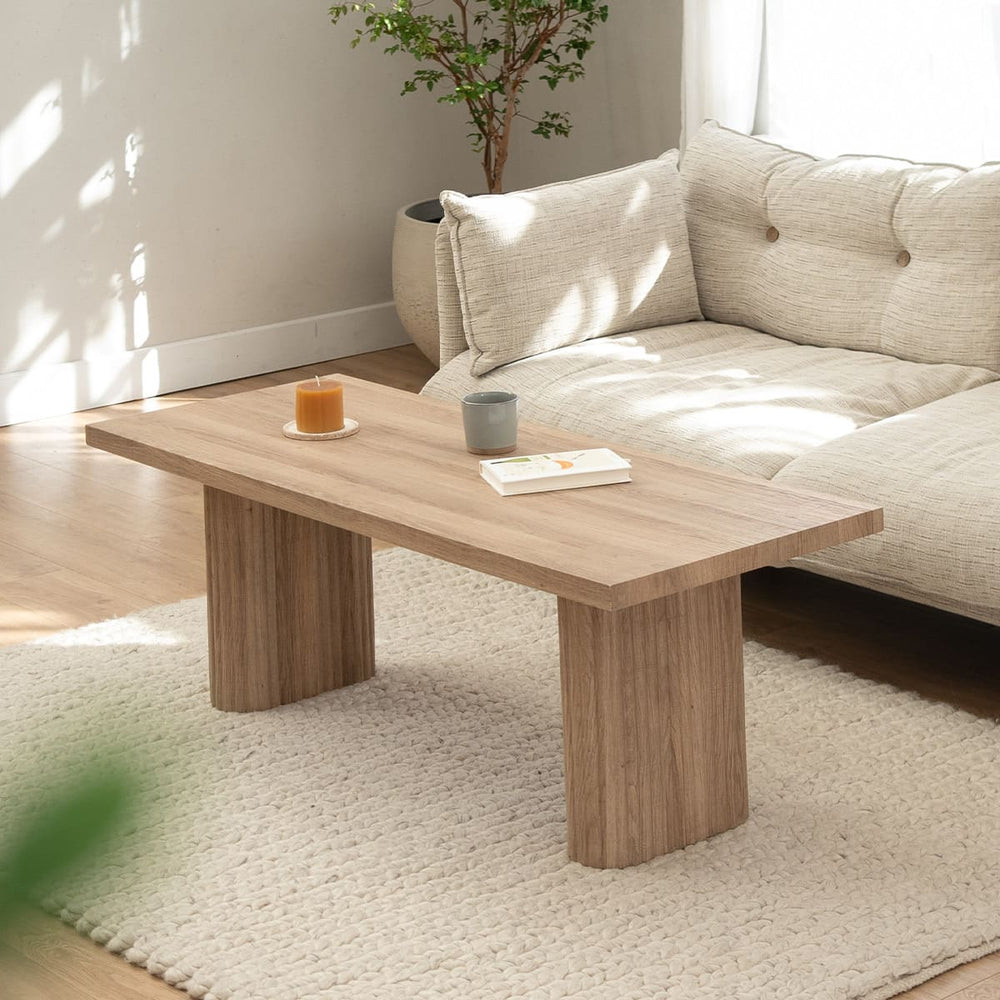 コーヒーテーブル 幅130cm 長方形 コンパクト ローテーブル センターテーブル ソファテーブル 木目調 食卓用 パソコンデスク ワークデスク 机 作業台 ディスプレイシェルフ 棚